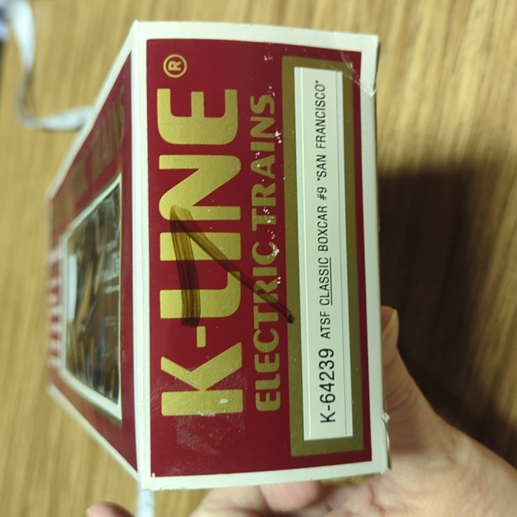 2/$15 K-Line 0/027 gauge ATSF San Francisco boxcar K-64239 train electric - Picture 6 of 6